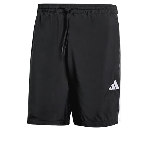 adidas Hombre Essential Three Stripes Chelsea Short, Black/White
