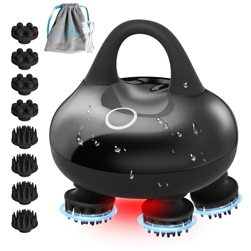 COMFIER Masajeador inalámbrico para el crecimiento del cabello con 3 modos de amasado