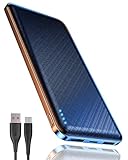 Power Bank, Bateria Portatil 10000mAh Ultra Delgado Ligero Bateria Externa, USB-C Entradas/Salidas