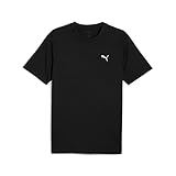 PUMA ESS Small Logo Poly tee, Camisetas Unisex Adulto, PUMA Black,