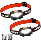 Suright frontal LED 2 piezas 3 modos impermeable pilas AAA