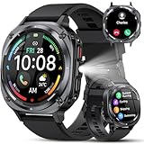 Reloj Inteligente Hombre Militar, 1.45" HD Smartwatch Hombre con Llamadas BT 5.3