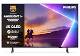 Philips Ambilight 4K QLED Smart TV - Pantalla de 43 Pulgadas Pixel Precise Ultra HD