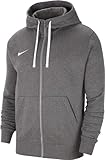 Nike CW6887-071 M NK FLC PARK20 FZ Hoodie Sweatshirt Men's Charcoal Heathr/White/White M