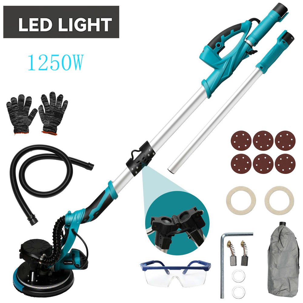 Lijadora eléctrica para paneles de yeso de 1250W, rectificadora de pared