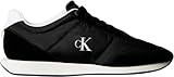 Calvin Klein Runner Sneaker Hombre Retro Mix con Logotipo, Negro