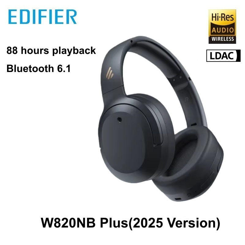 Auriculares Edifier W820NB Plus inalámbricos supraaurales -49dB Cancelación de ruido Bluetooth 6.1