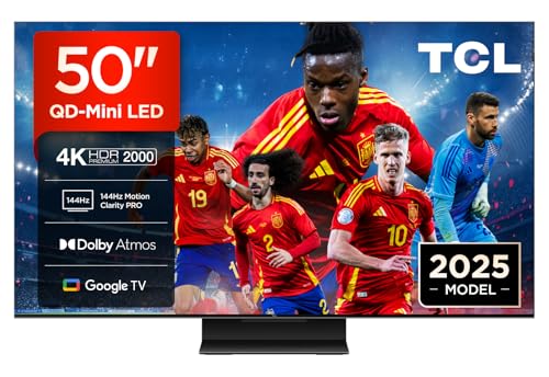 TCL 50Q7C 50" QD-Mini LED, 4K HDR Premium 2600, Smart TV with Google TV