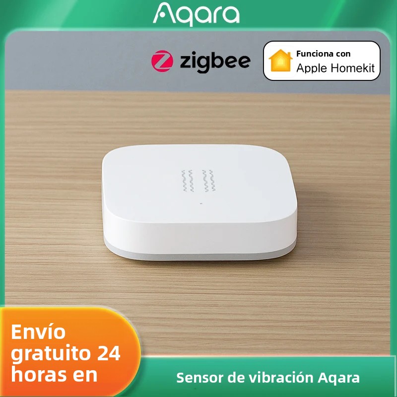 Sensor de vibración inteligente Aqara ZigBee, sensor de movimiento y golpes, alarma de detección