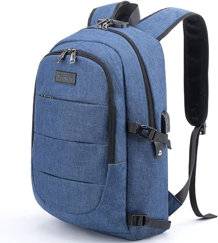 Mochila Tzowla Resistente al Agua y Antirrobo con Puerto de Carga USB y Candado