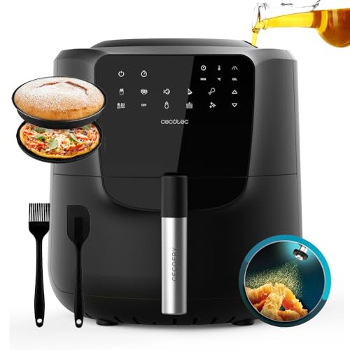 Cecotec Freidora de Aire sin Aceite de 5,5 L Cecofry Rain Pack. Air Fryer con Accesorios. 1550 W