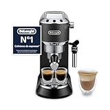 De'Longhi Dedica - Cafetera de Bomba de Acero Inoxidable para Café Molido o Monodosis