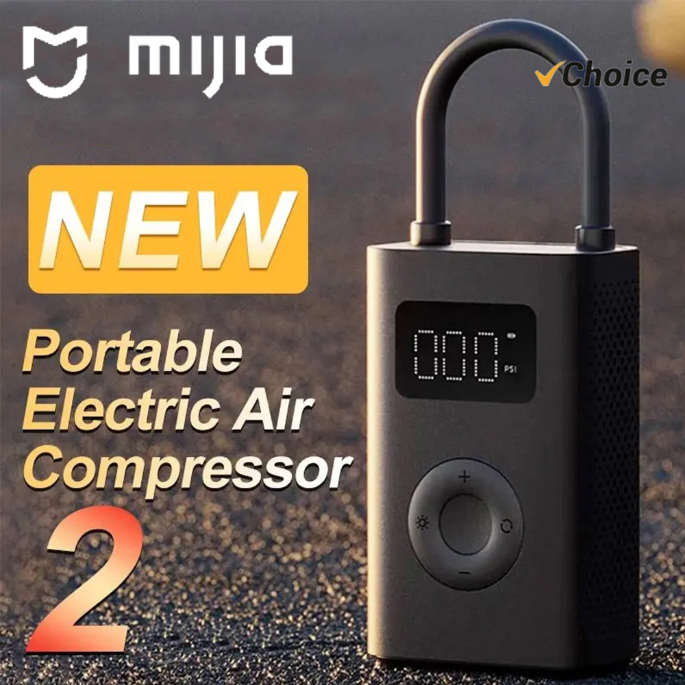 Compresor de Aire Portátil MIJIA Air Pump 2, 150 PSI, Tipo-C, LED, Multiherramienta, Inflador