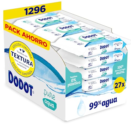 Dodot Toallitas Pure Aqua Para Bebé, 1296 Toallitas