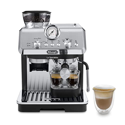 De'Longhi Perfetto La Specialista Arte, Máquina de Café Espresso y Cappuccino con Bomba