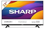 Sharp 32Di6EA - TV Android (9.0) Smart 32" HD sin Marco - 32 Pulgadas - Google Assistant control...