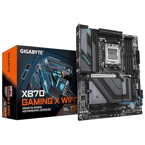 GIGABYTE Placa Base X870 Gaming X WIFI7 - Compatible con CPUs AMD Ryzen 9000, 16+2+2 Fases VRM