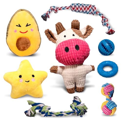 WOOF&MIAU® Pack 8 Juguetes para Perros