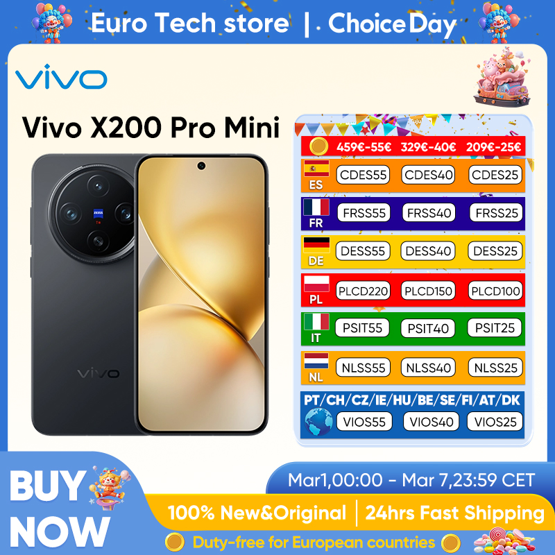 Vivo X200 Pro Mini OriginOs 5 6,31 "AMOLED 120HZ pantalla de dimensión OTA 5700mAh 90W 50MP cámara