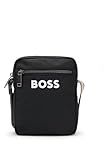 BOSS Hombre Catch_3.0_ns_Zip Crossbody, Negro, Einheitsgröße