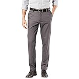 Dockers Signature Khaki Slim Fit Pants, Chino para Hombre, Gris (Magnet)