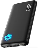 INIU Power Bank, Slimmest USB C Triple 3A de Alta Velocidad 10000mAh Bateria Externa, Bateria