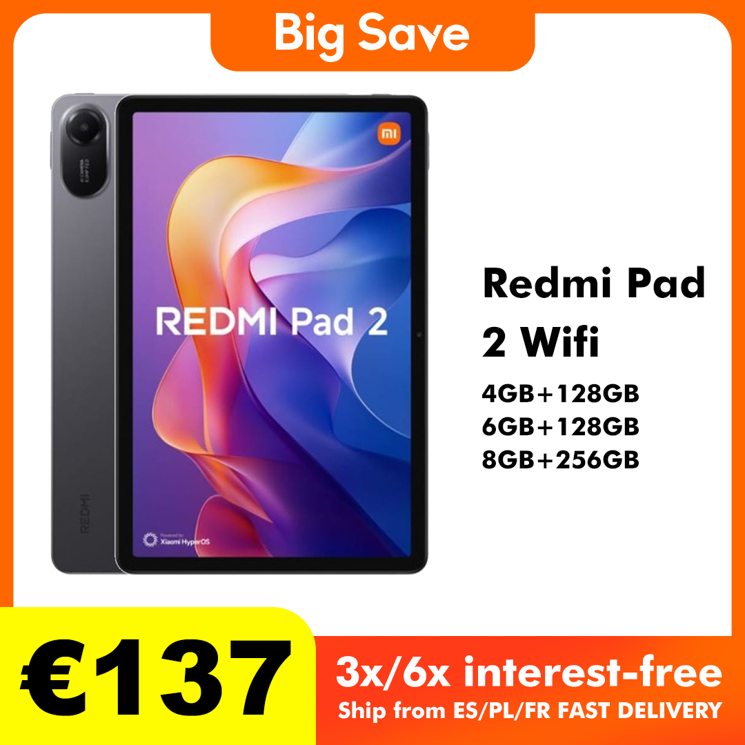 Xiaomi Redmi Pad 2 4GB/128GB 6GB/128GB 9000mAh Batería 11" 2.5K WiFi Versión Global Tablet PC