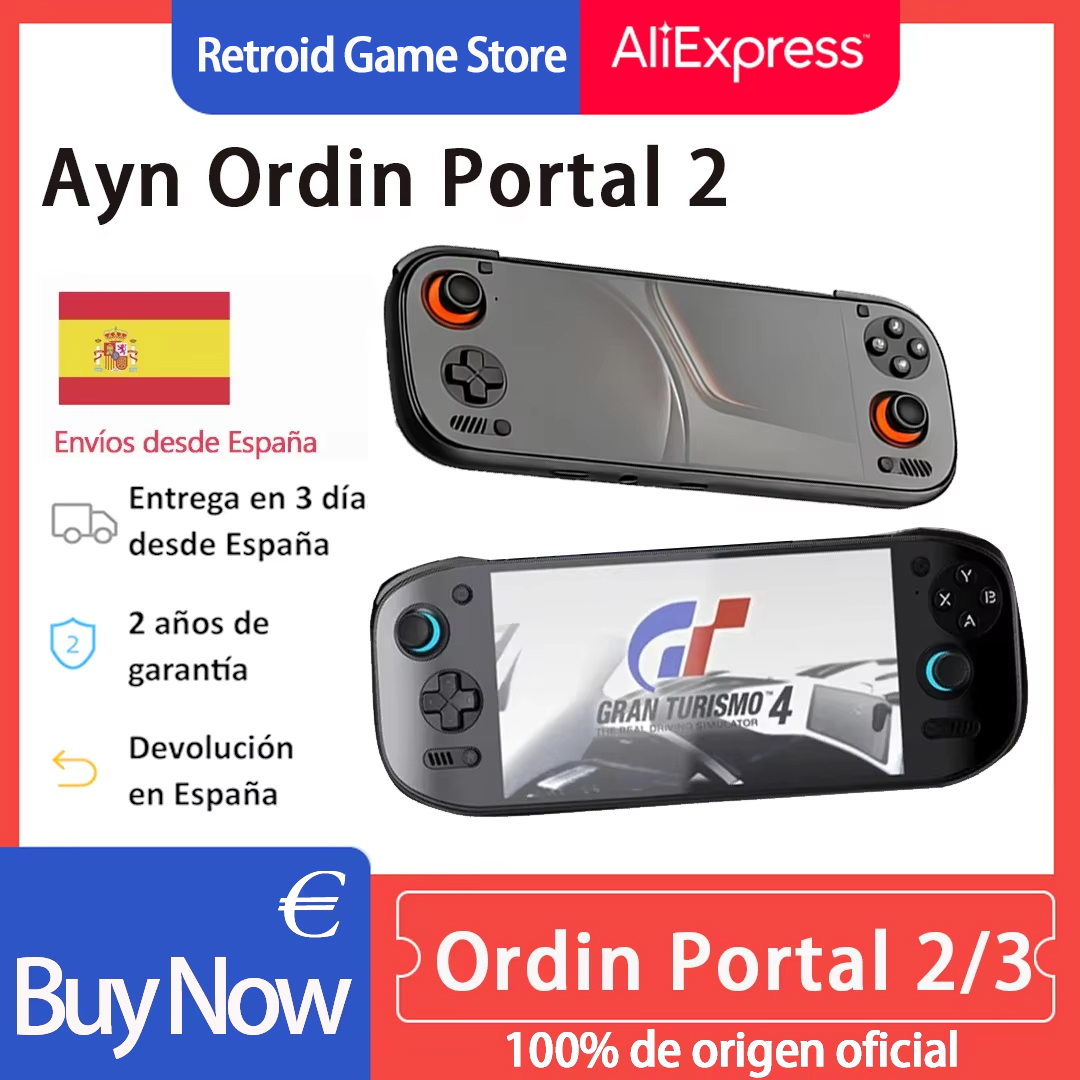 Consola de juegos portátil Ayn Odin 2 Portal/3, pantalla HD de 7 pulgadas, 8000mAh, Wifi