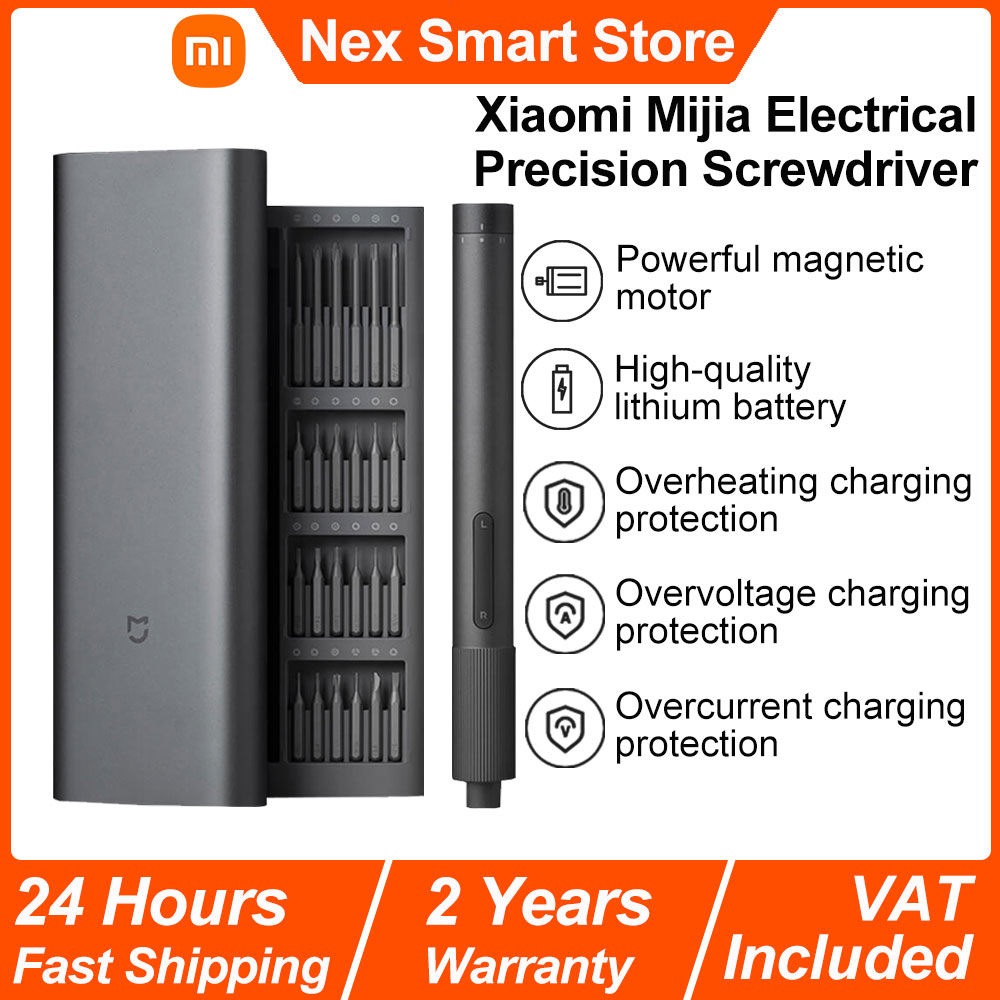 Destornillador eléctrico de precisión Xiaomi Mijia, kit magnético, más de 400 tornillos