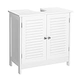 VASAGLE Mueble de Lavabo, Mueble de Baño, Armario de Almacenamiento, 60 x 30 x 60 cm