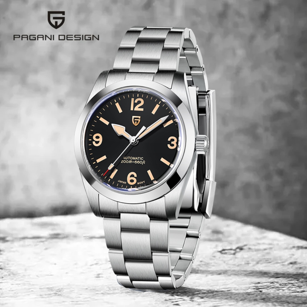 Reloj Pagani Design PD‑1751 Automático para Hombres, de 36MM con Acero Inoxidable y Cristal Zafiro