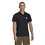 Adidas Hombre Train Essentials Training Polo Shirt, Black/White, L Tall