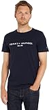 Tommy Hilfiger Camiseta de Manga Corta para Hombre Core Tommy Logo Cuello Redondo