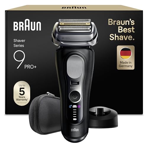Braun Afeitadora  Series 9 PRO+, Máquina De Afeitar Barba En Seco Y En Mojado Con Tecnología 5+1