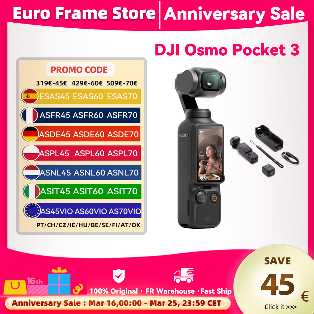 DJI Osmo Pocket 3 Power 1 pulgada sense 4K/120fps pantalla táctil giratoria de 2 pulgadas