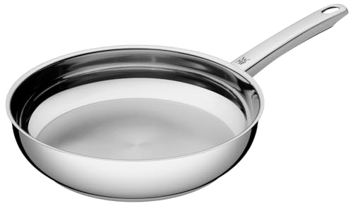 WMF Favorit - Sartén 28 cm Profesional Sin Revestimiento, Sartén de Acero Inoxidable Apta Inducción