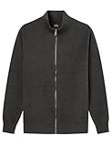 Springfield New GG12 Milano KNITTTED Zip UP Cardigan Cremallera, Gris, XL para Hombre