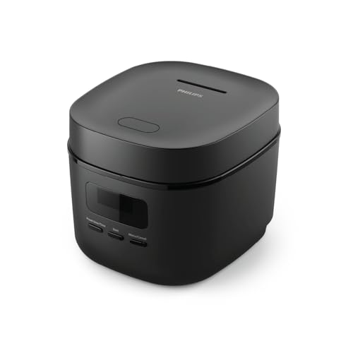 Mini olla arrocera Philips Serie 3000-0,54 L, revestimiento Bakuhanseki de 5 capas