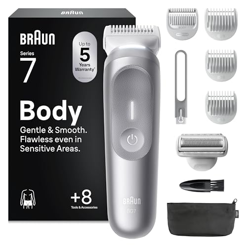 Braun Recortadora Corporal Series 7, Afeitadora Corporal Hombre Para Pieles Sensibles