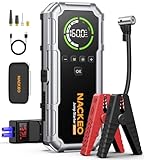 Arrancador de Baterias de Coche 8000A con Compresor, 160PSI Inflador de Neumáticos, Jump Starter 12V