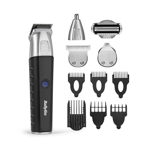 BaByliss Recortadora Multifunción Lithium Power 11 en 1 - Kit de Cuidado Masculino