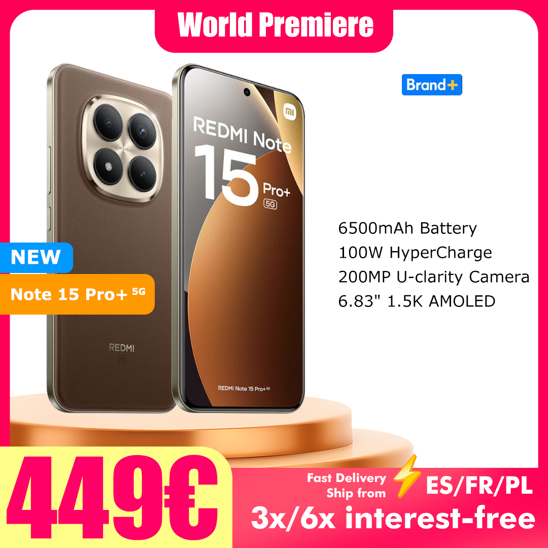 Xiaomi Redmi Note 15 Pro 5G 8GB 256GB NFC Carga Rápida de 100W Cámara de 200MP Batería de 6500mAh