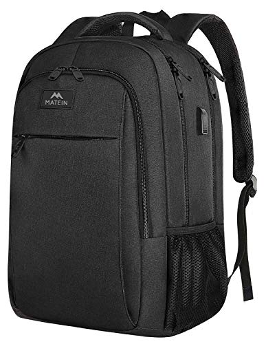 MATEIN Mochila Portatil Hombre Impermeable, Mochila Ordenador Portatil 15.6