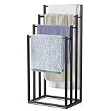 VOUNOT® Toallero de Pie de 4 Niveles Escalera con 4 Barras para Colgar