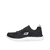 Skechers 52631-BKRD Hombre Zapatillas, Negro (Black 52631/Bkrd), 43 EU