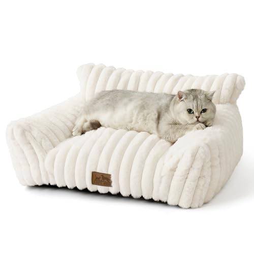 COZY KISS Gran Cama para Gato Diseño de Cuerda 65x44x30cm, Cama Ortopédica