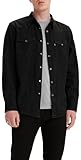 Levi's Barstow Western Standard Camisa Hombre, Marble Black Denim Rinse