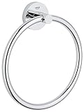 Grohe Start QuickFix - Toallero Individual de argolla, Cromo, para Pegar