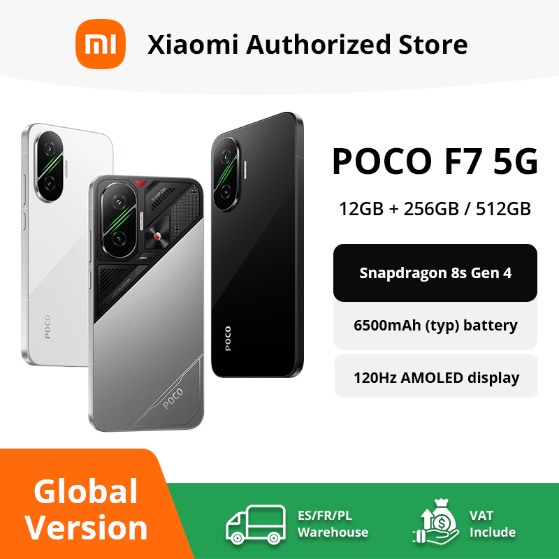 Versión global POCO F7 5G Smartphone Snapdragon ®   8s Gen 4 6500mAh Batería 6.83" 1.5K AMOLED 50MP