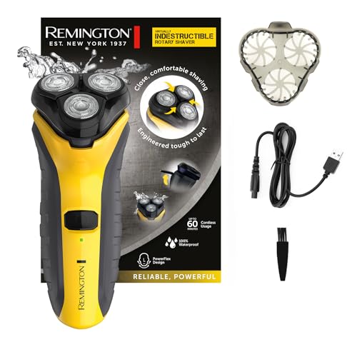 Remington Afeitadora Rotativa Virtually Indestructible - Máquina de Afeitar Inalámbrica